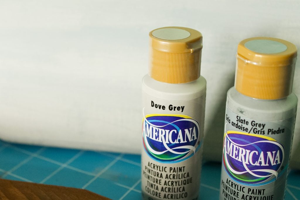 craft paint in shades of grey