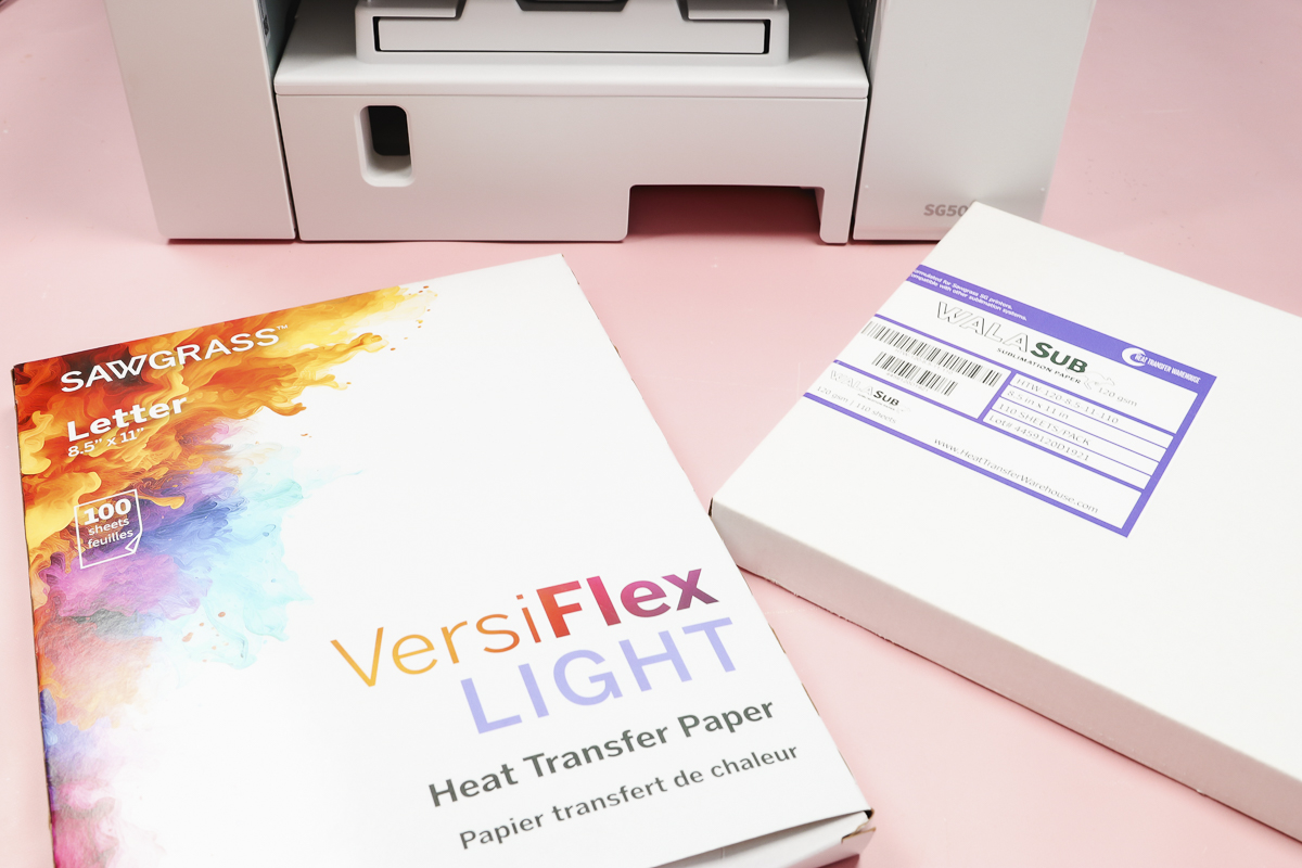 Sawgrass VersiFlex ink and printer.