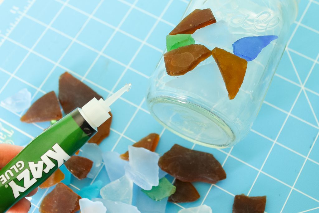 crazy glue and glass