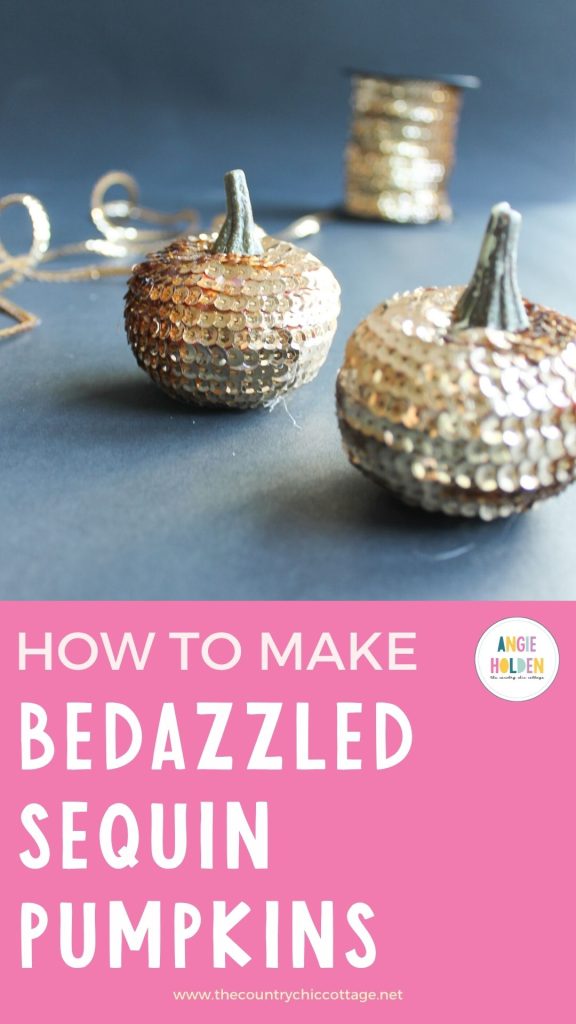 bedazzled seqin pumpkins