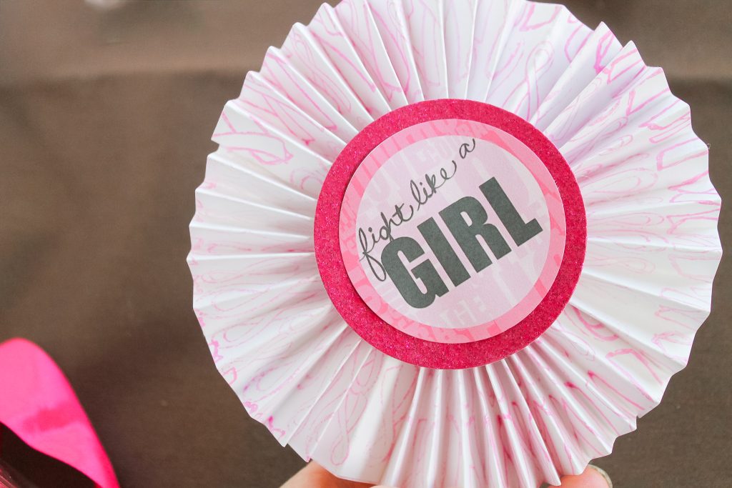 finished paper rosette