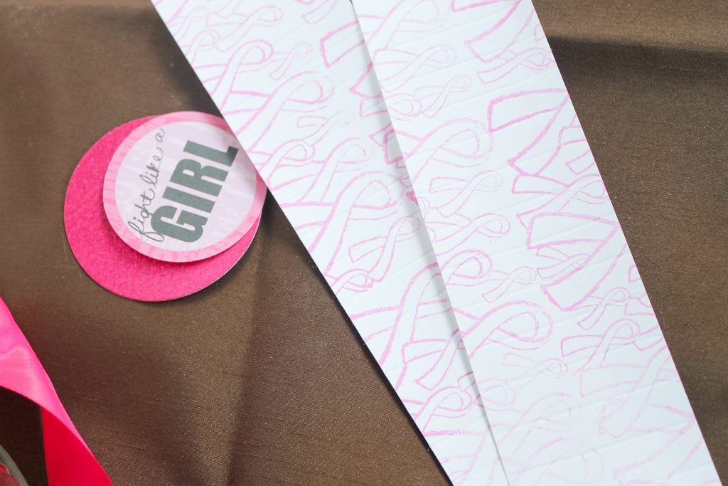 stamped paper strips