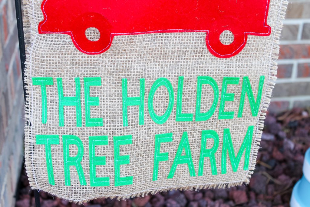 Personalized garden flag