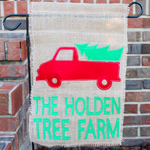 Christmas Flag: Customize with Your Cricut - Angie Holden The Country ...