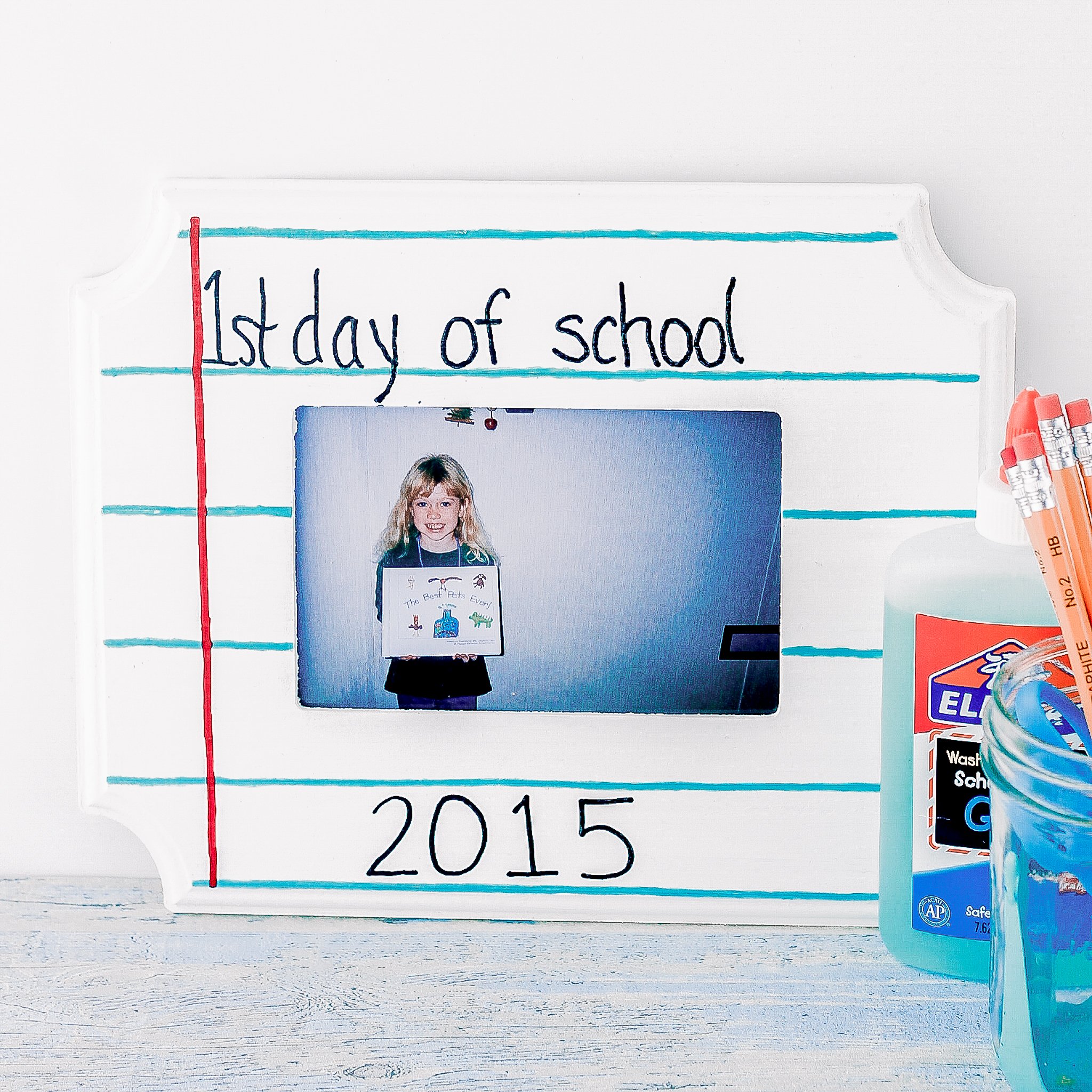 Finished frame for back to school