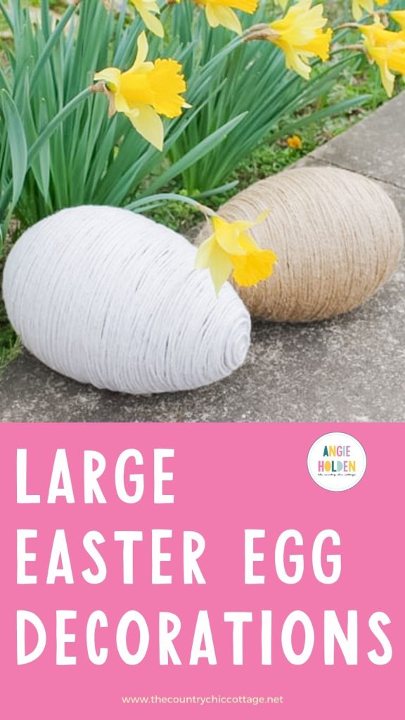 DIY large easter egg decorations