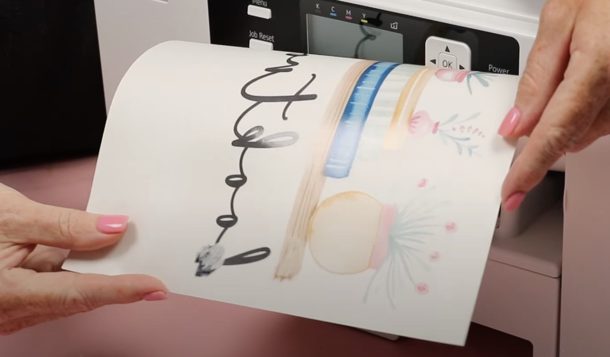VersiFlex ink smears when it's wet.