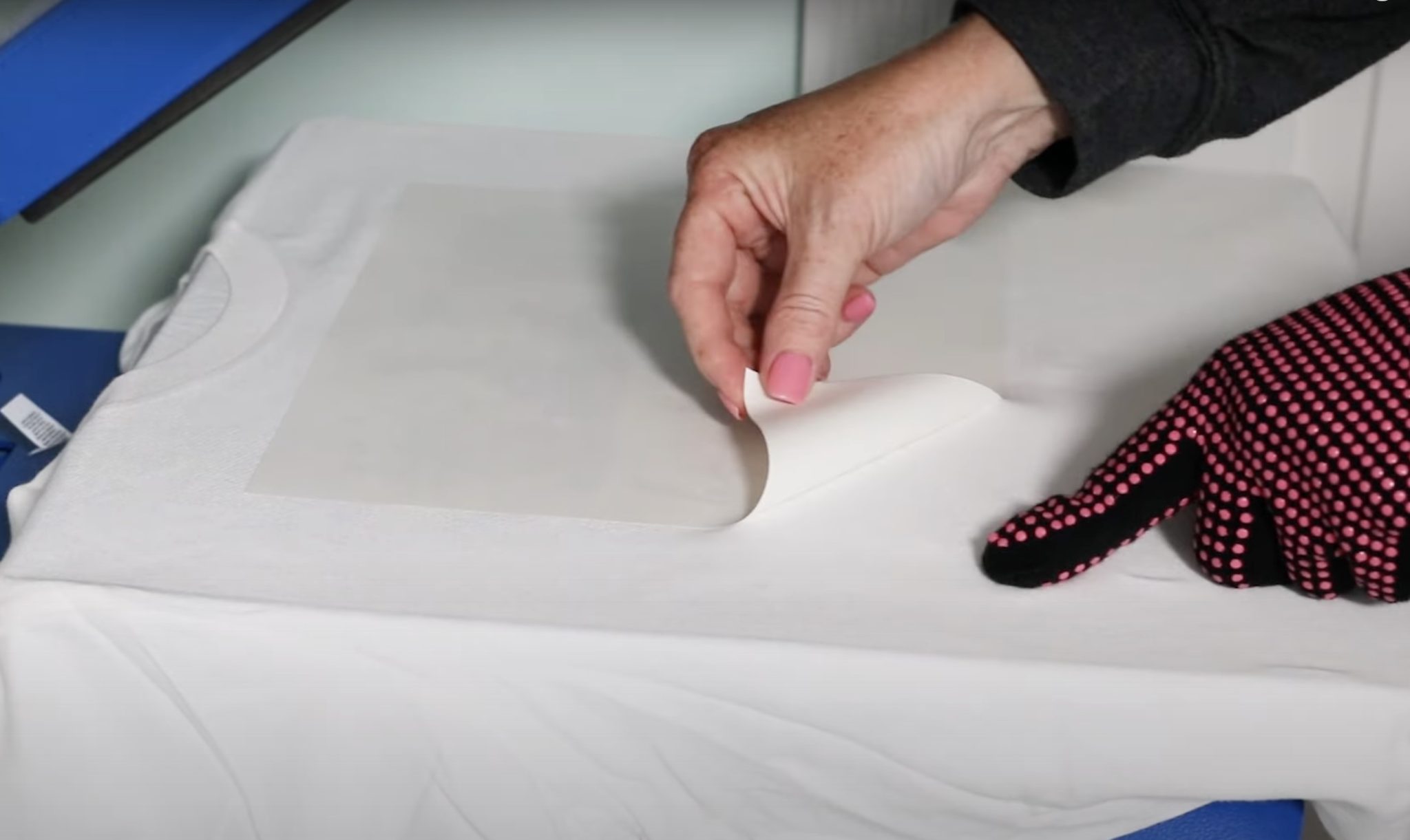 Peel back print while it's hot.