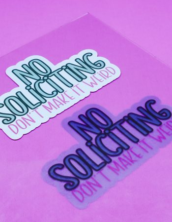 Printable window cling on glass.