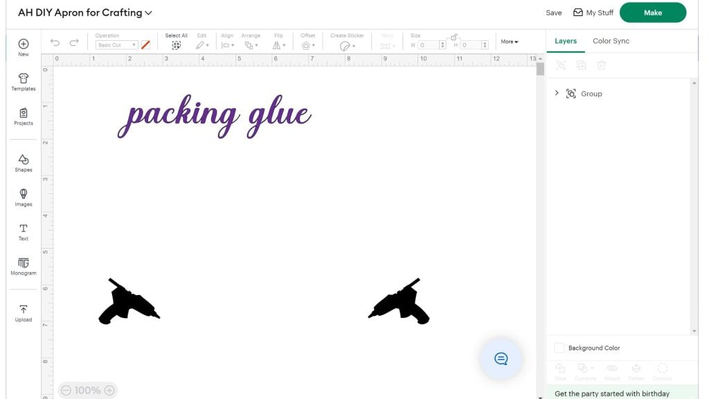 adding SVG file to design space canvas