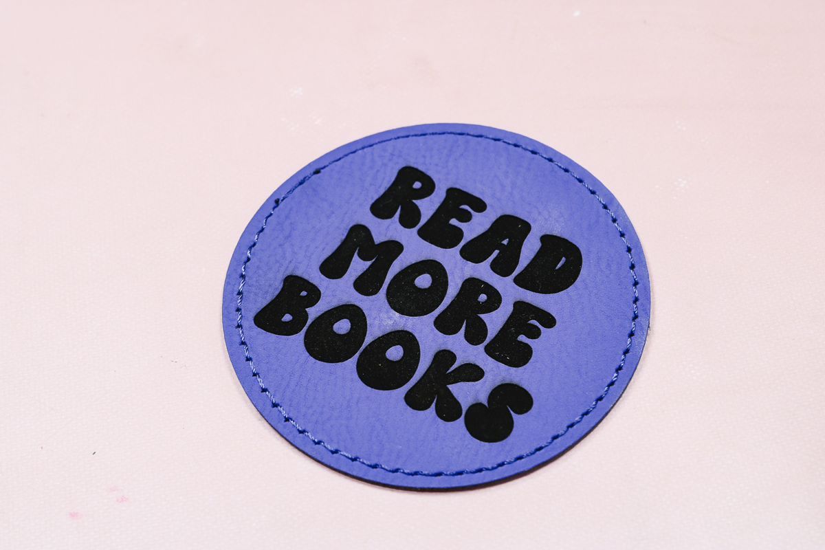 WeCreat Lumos engraving on leather.