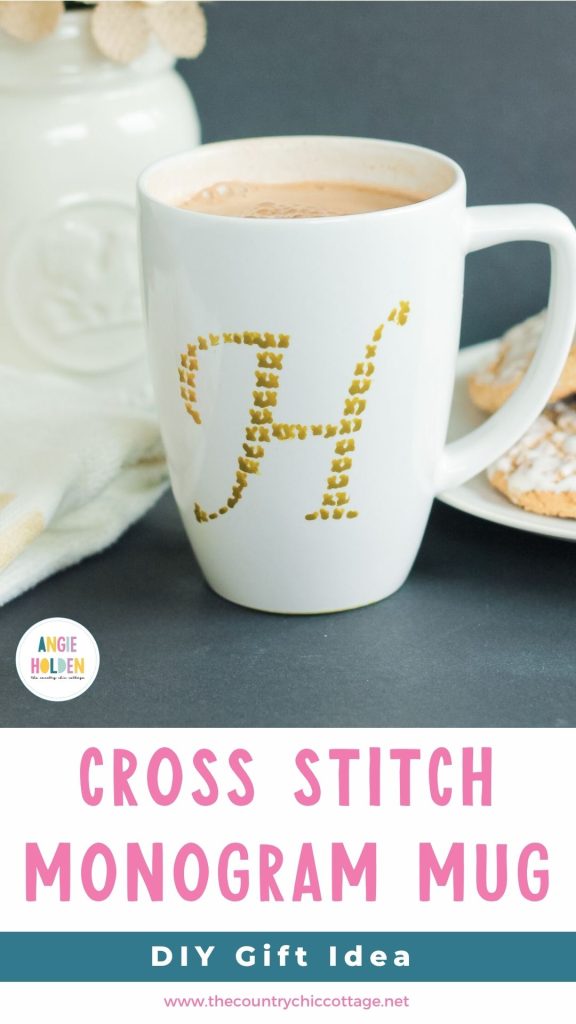 monogram mug gift idea