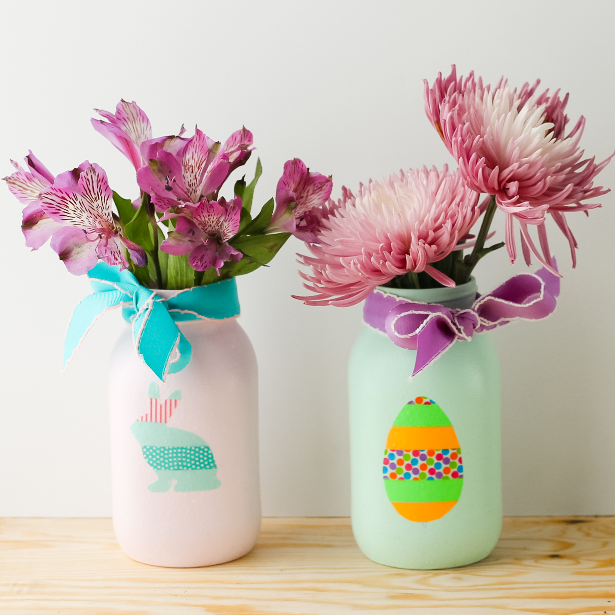 easter themed decals made form washi tape