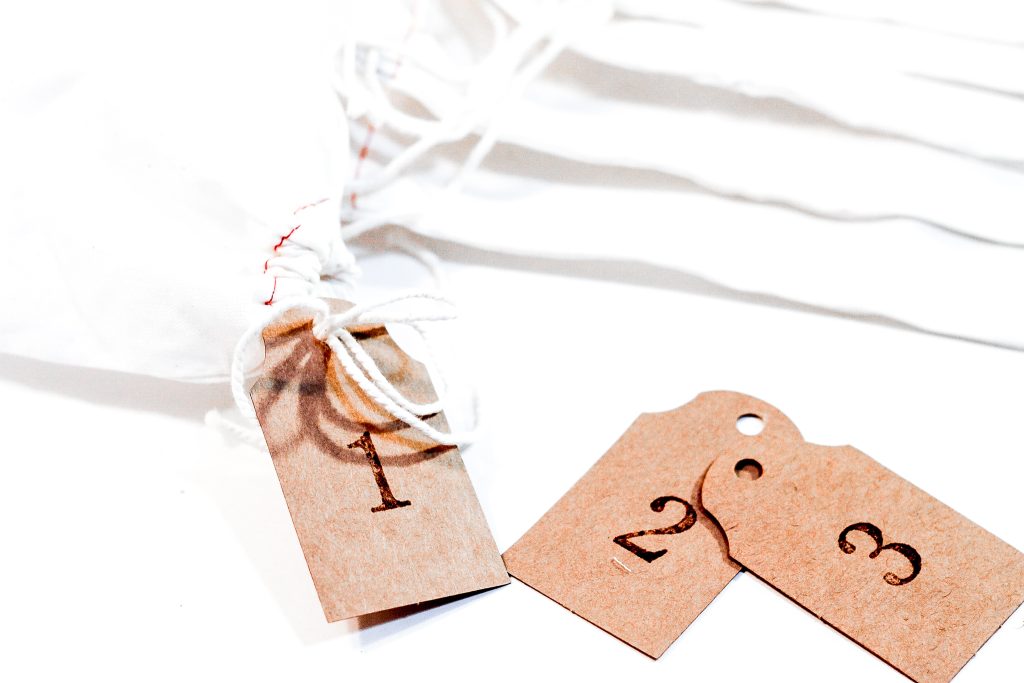 stamped gift tags