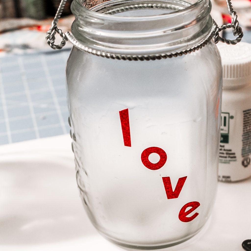 decals on glass with dried etch cream