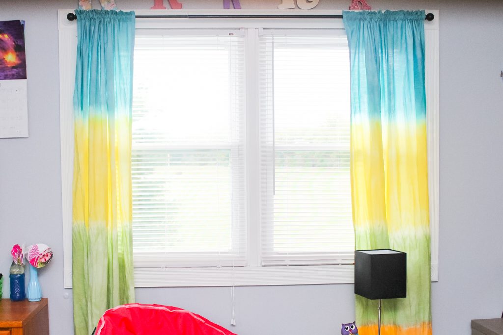 Tie dyed curtains from another project