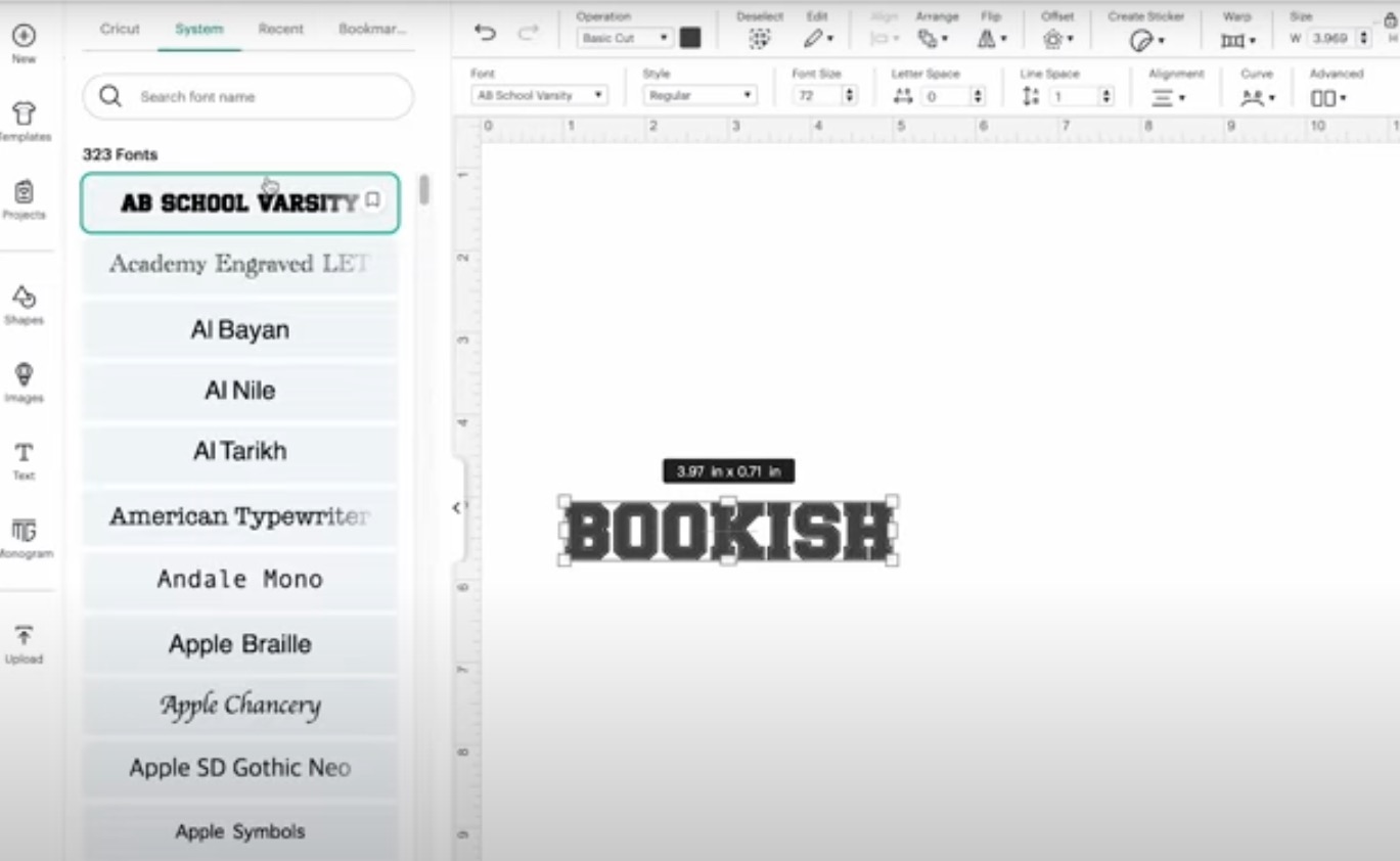 AB School Varsity font.