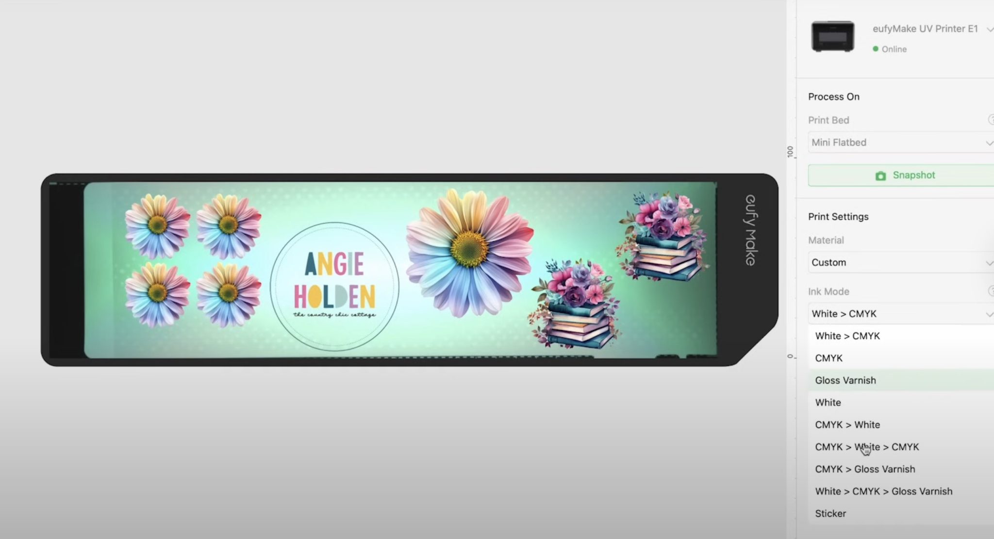 Choose Sticker Ink Mode.