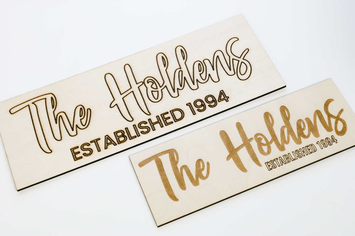 Cut and engrave plywood with FLUX beamo laser.