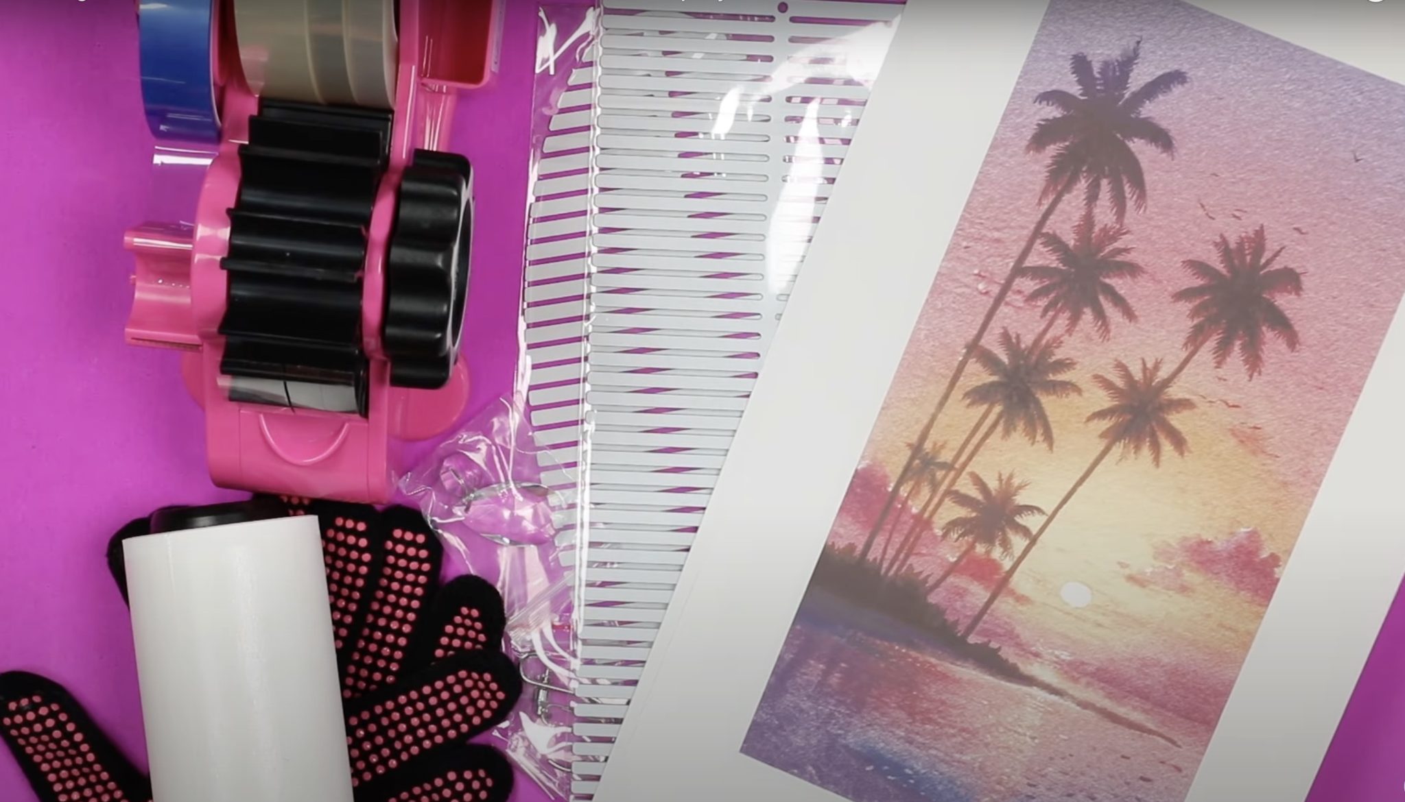 Supplies used to add sun protection to sublimation.