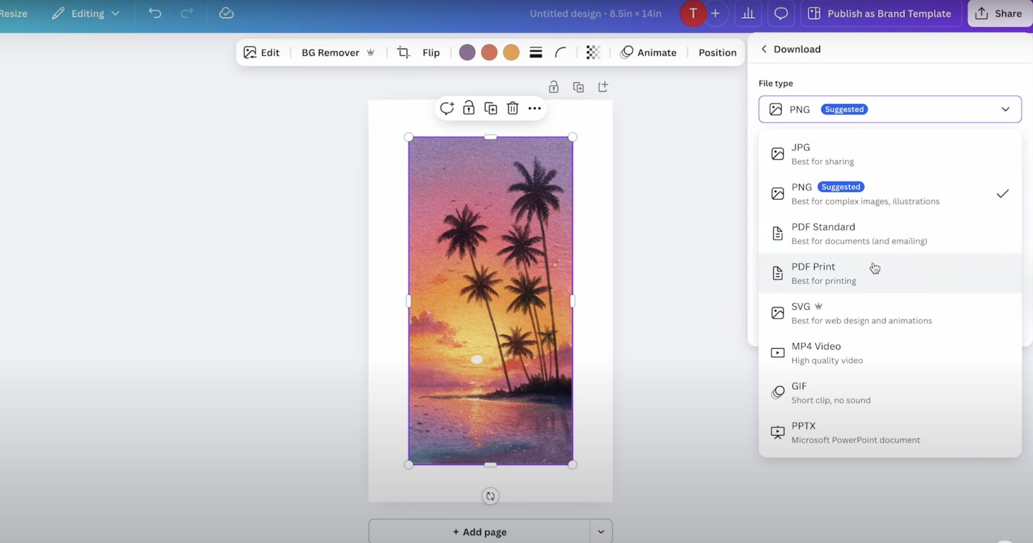 Download the file and print it to a sublimation printer.