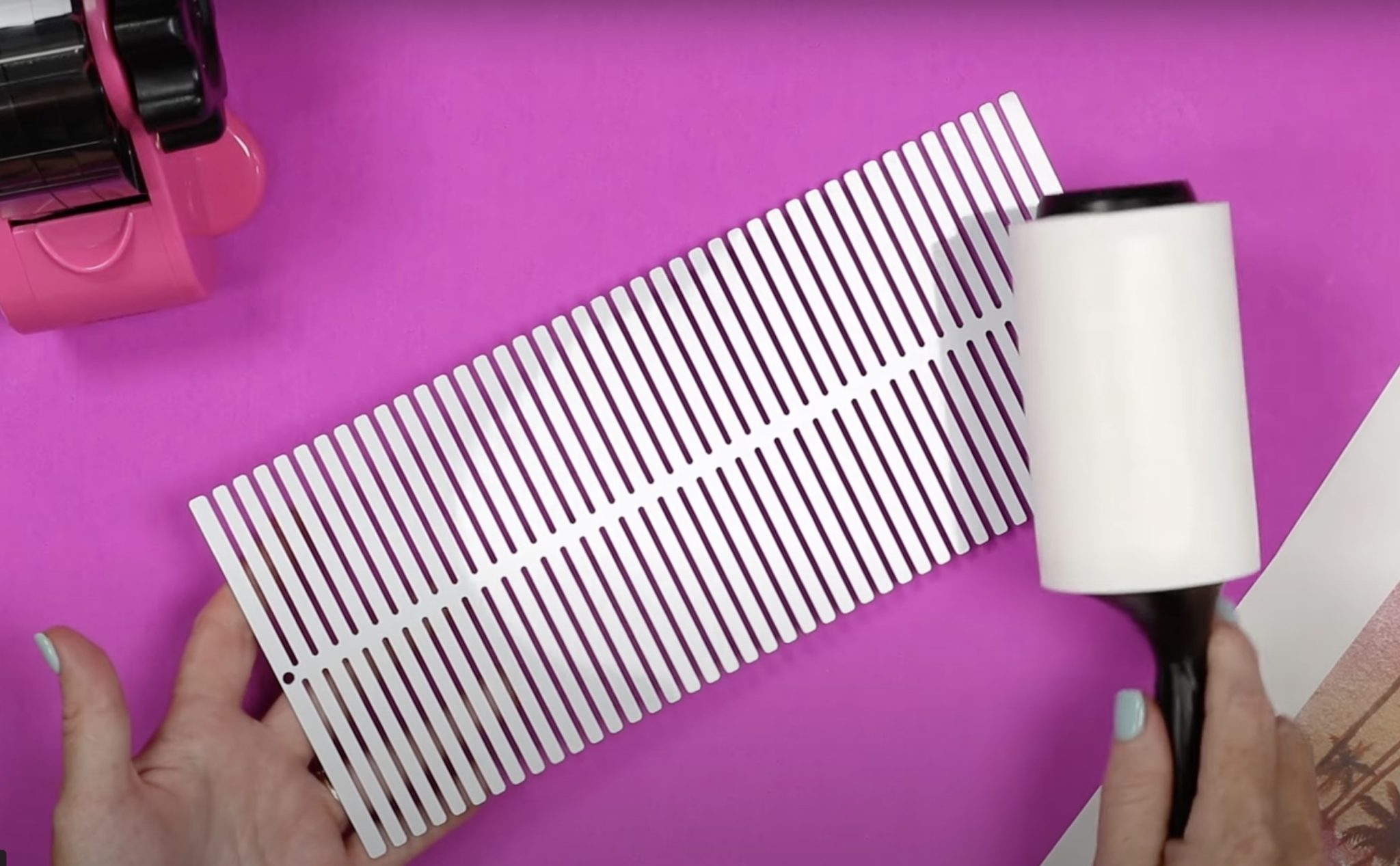 Lint roll sublimation blank.