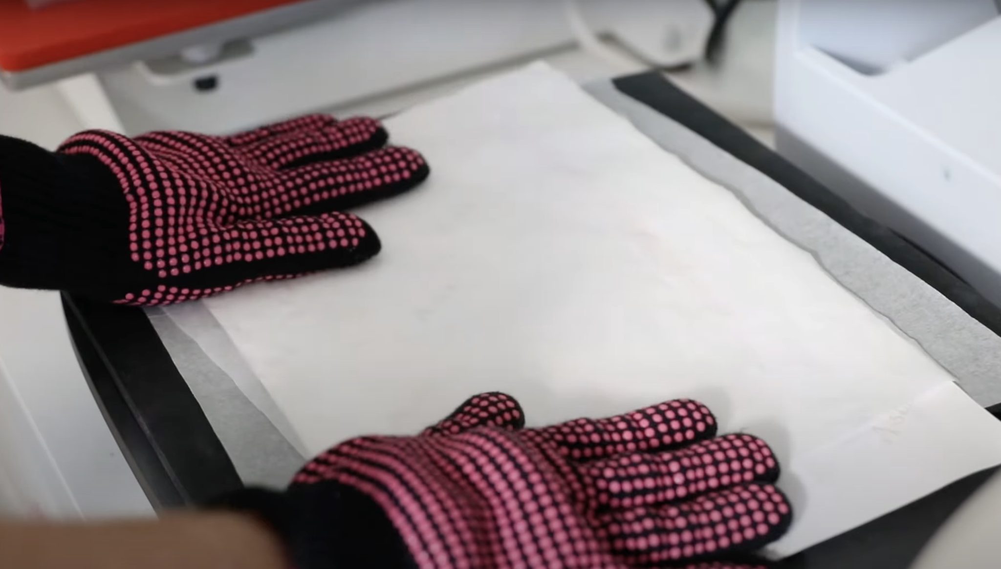 Press sublimation print onto wind spinner.