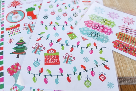 Christmas stickers