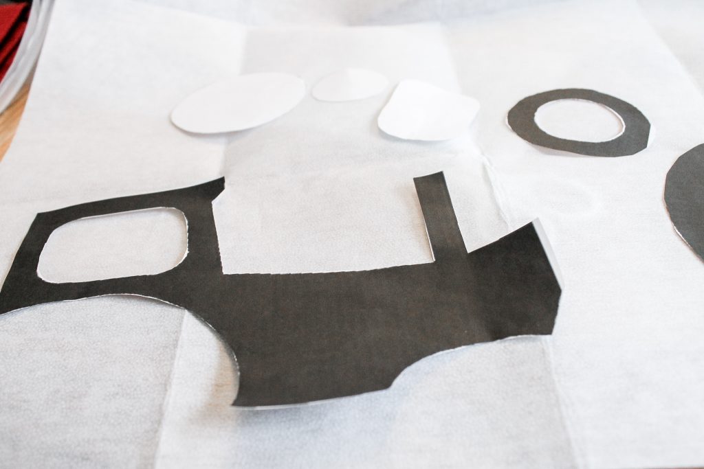 Cut pattern from pdf of tractor form