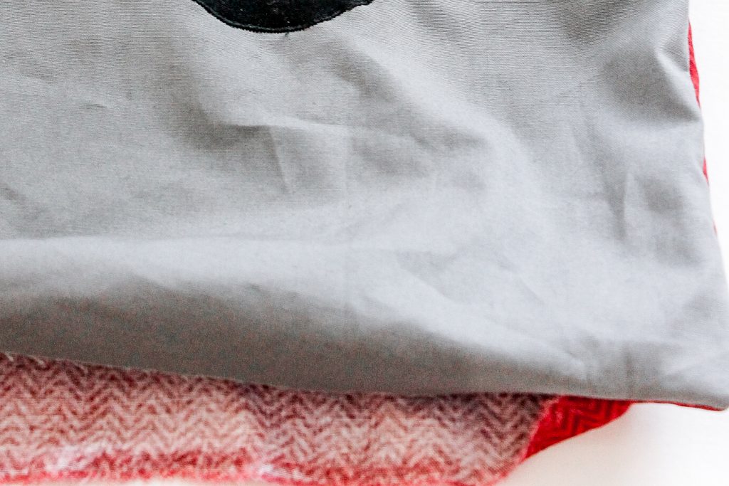 Turning the pillow corners rightside out