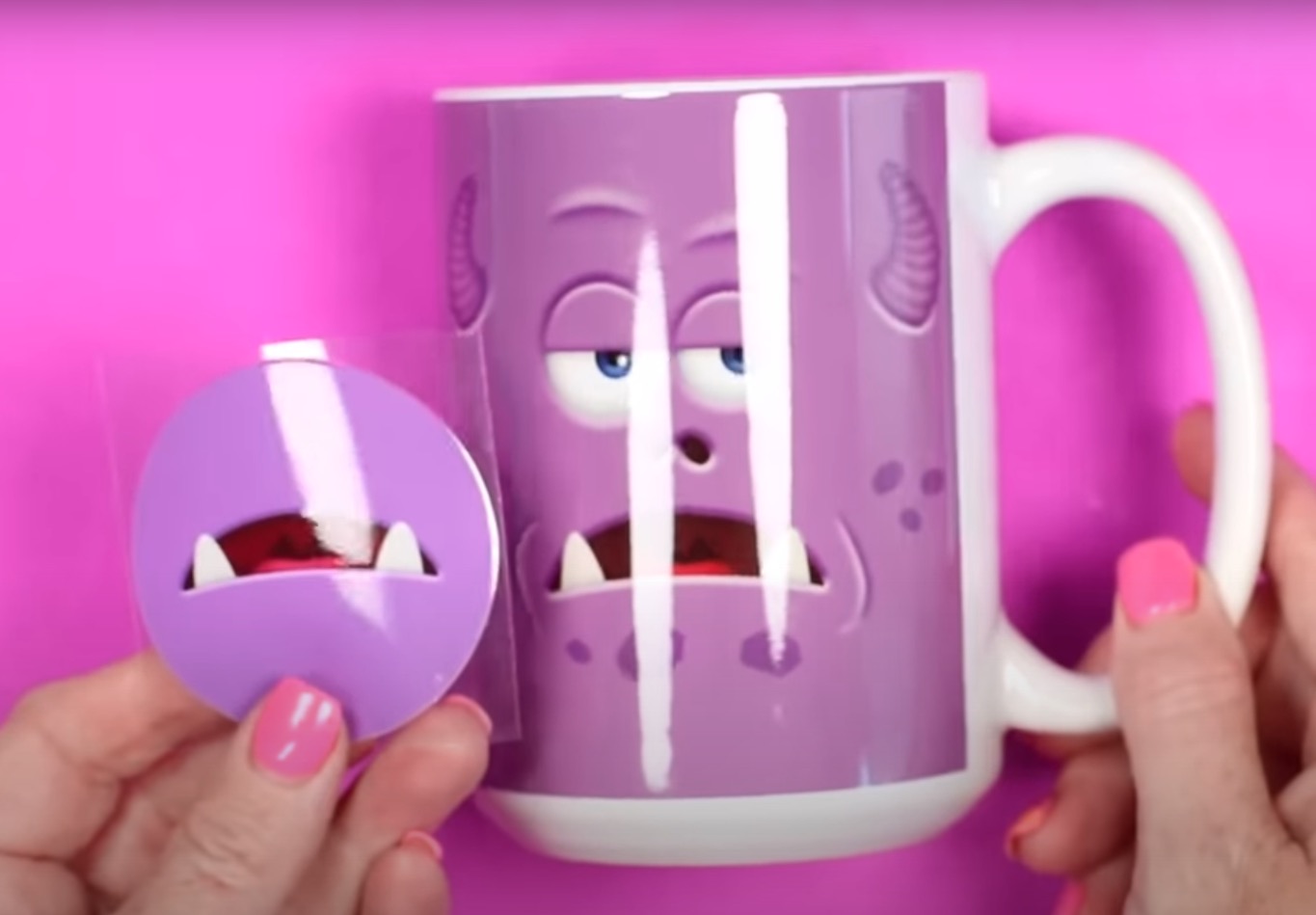 UV DTF sticker with mug.