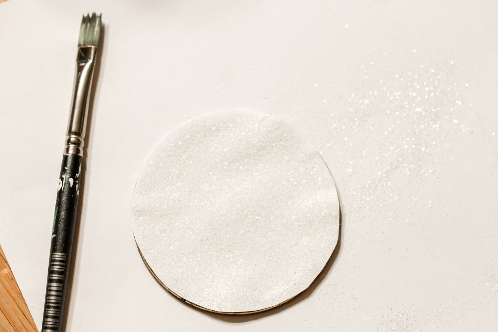 Adding glitter to cut cardstock