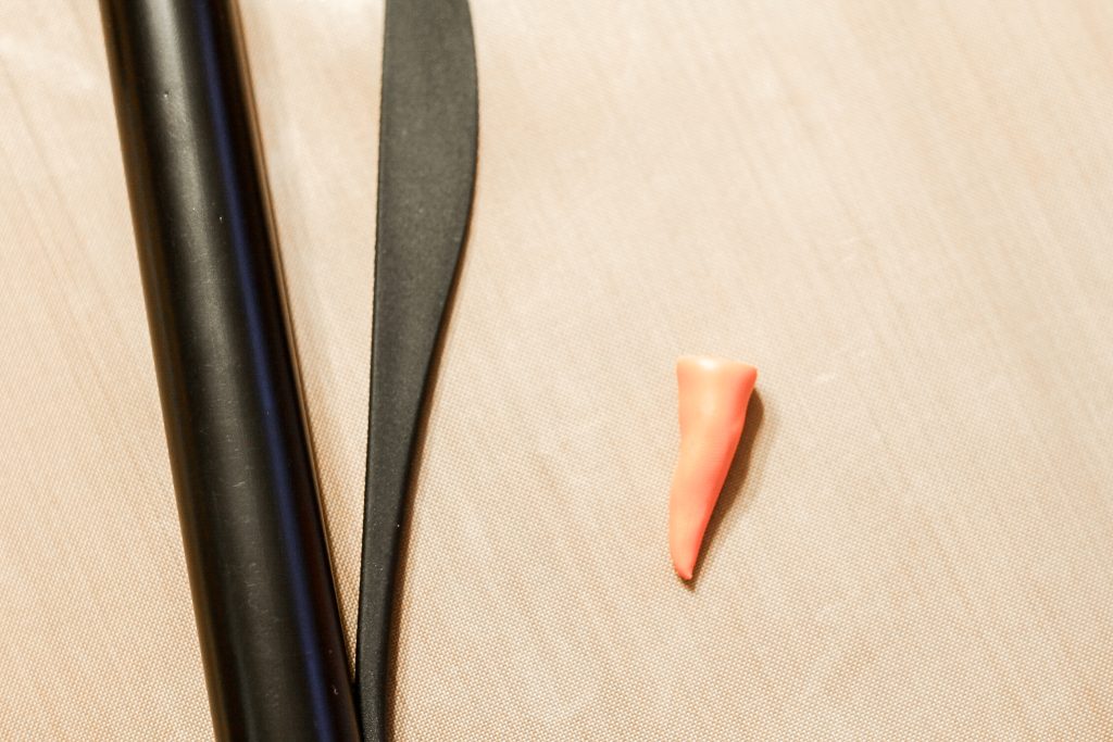 Carrot nose from orange sculpy