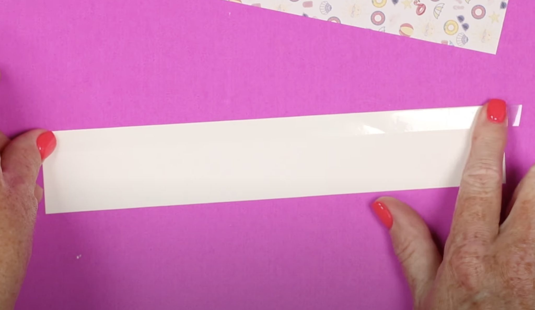 Add heat-resistant tape to the back of sublimation print.