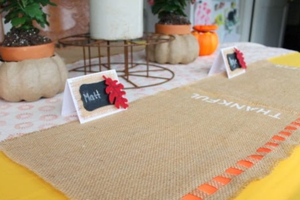 Placemats and placecards for Thanksgiving