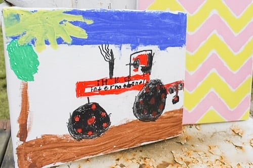 Finished kids canvasses