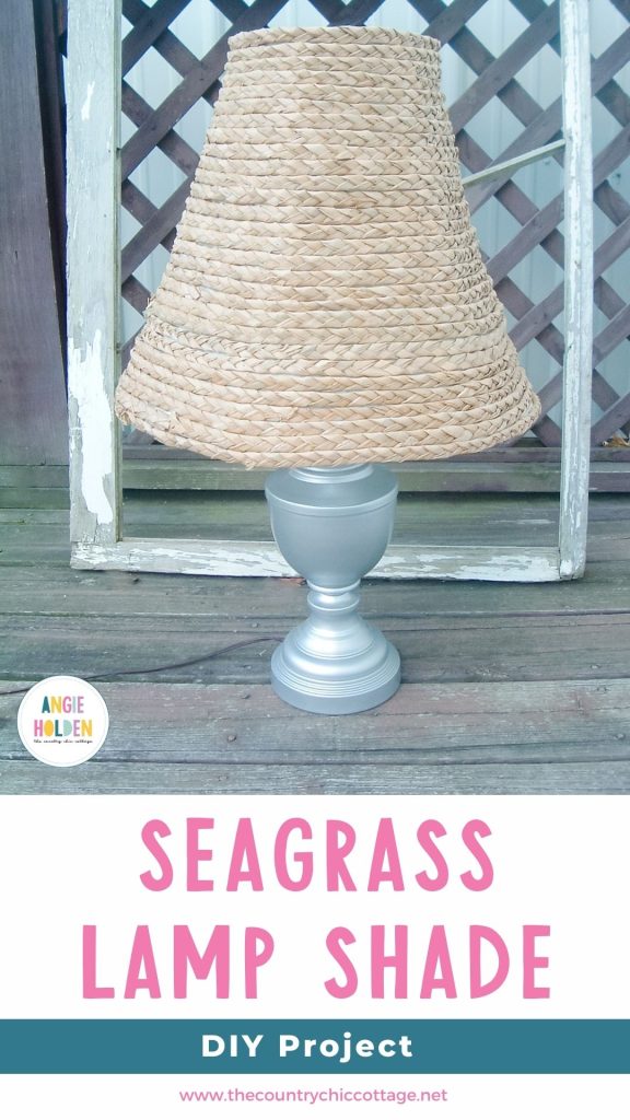 DIY Seagrass lamp shade