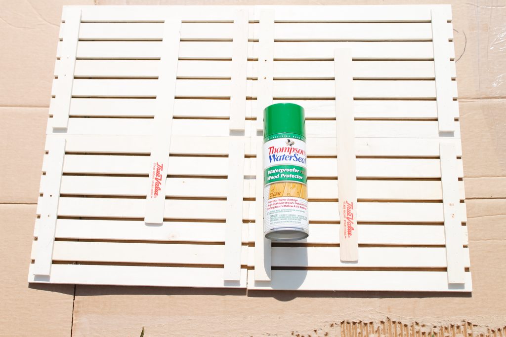 Waterseal for wood doormat