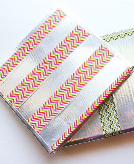 bringing new life to binder with duct tape