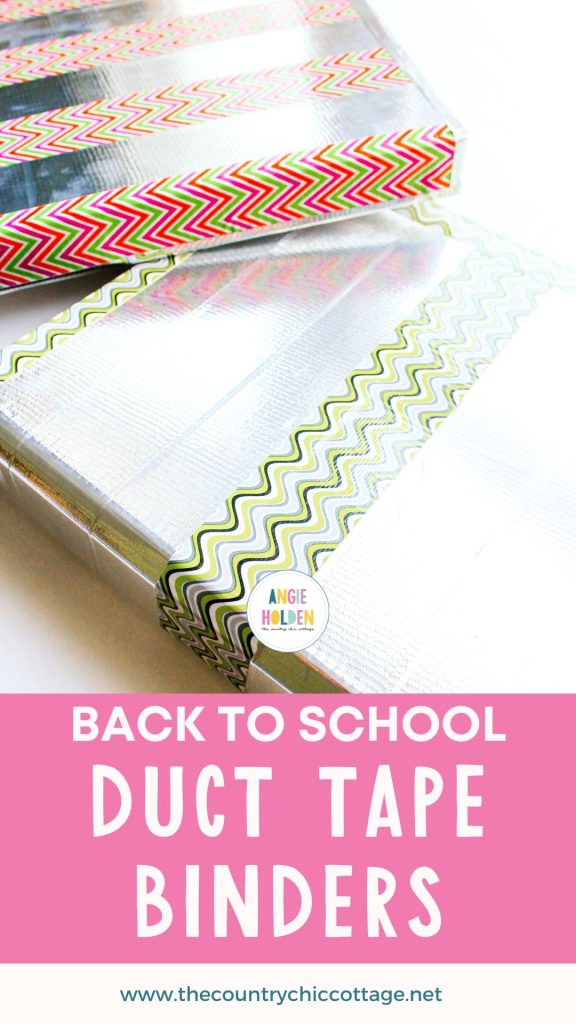 Back to school binders with duct tape