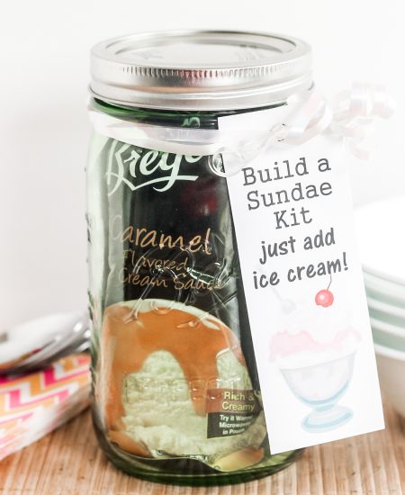 Jar with gift tag