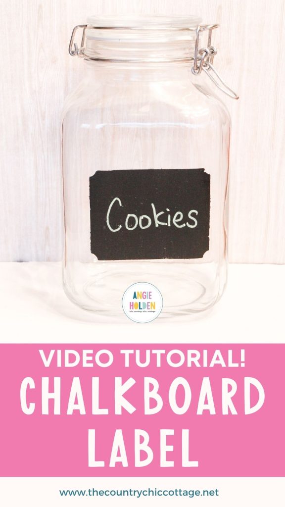 Easy chalkboard cookie jar label