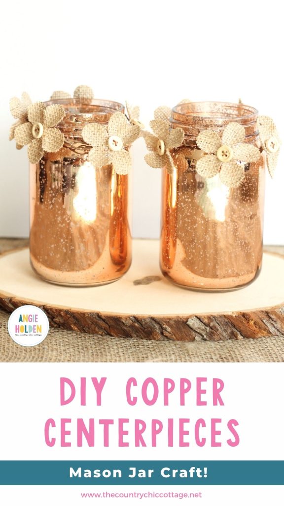 DIY copper centerpieces