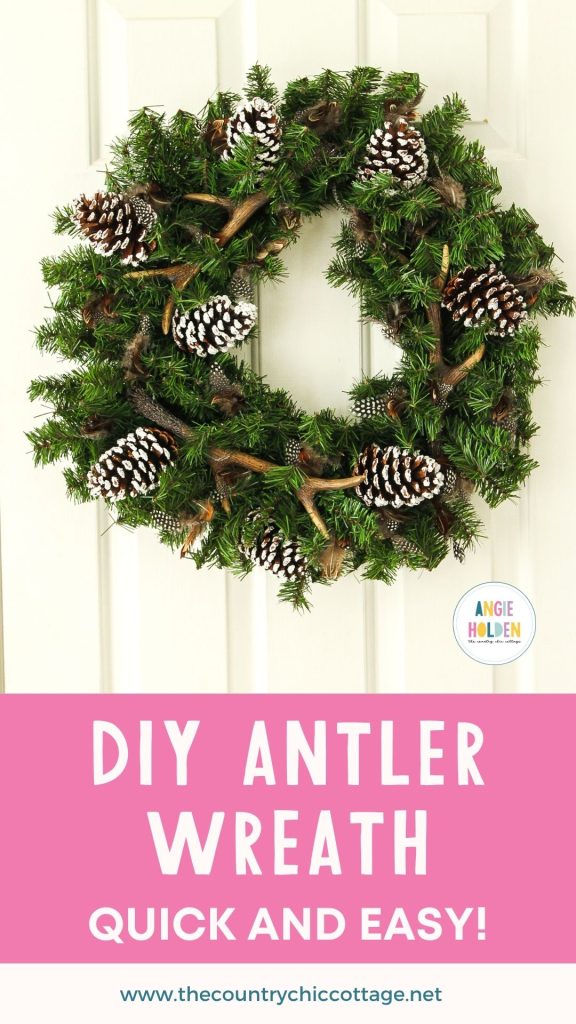 DIY antler wreath