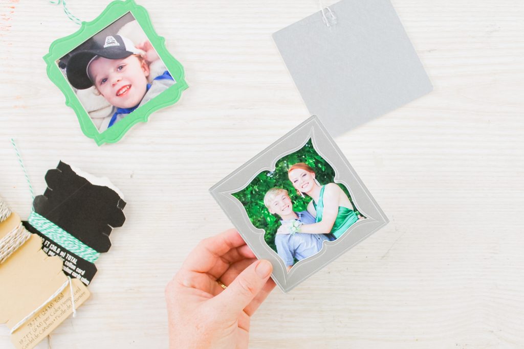 Adding picture to a frame ornament