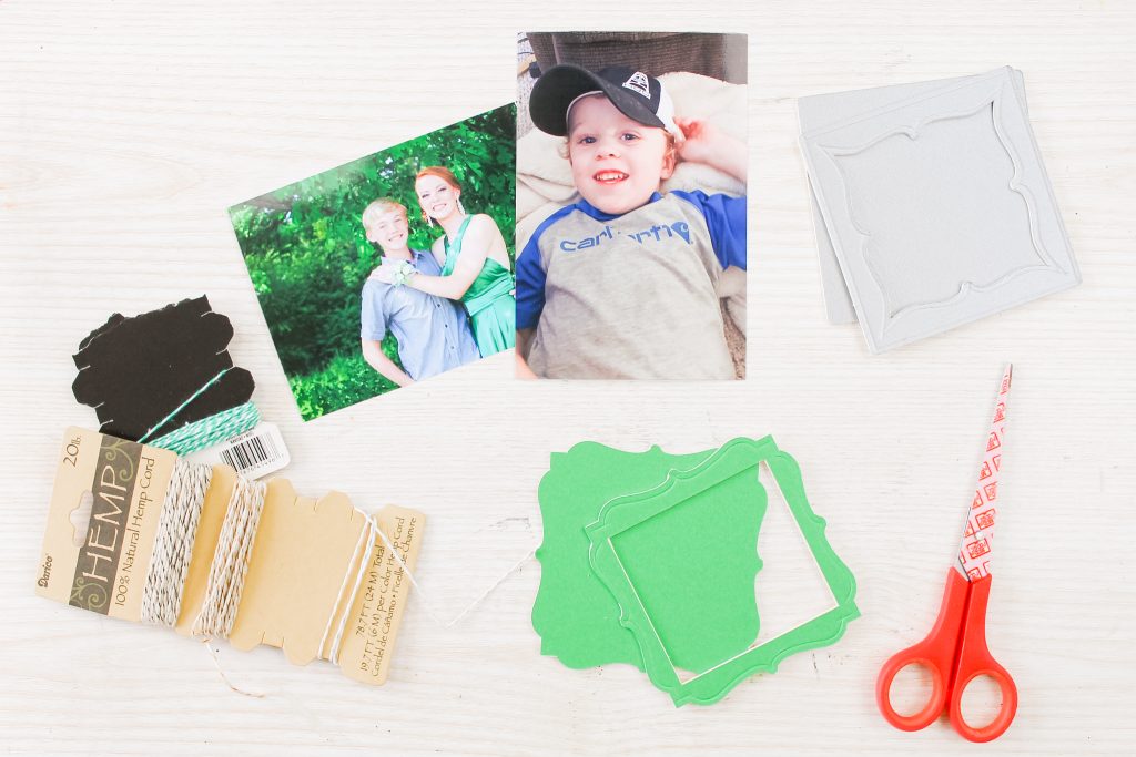 Assembling frame ornaments with pictures