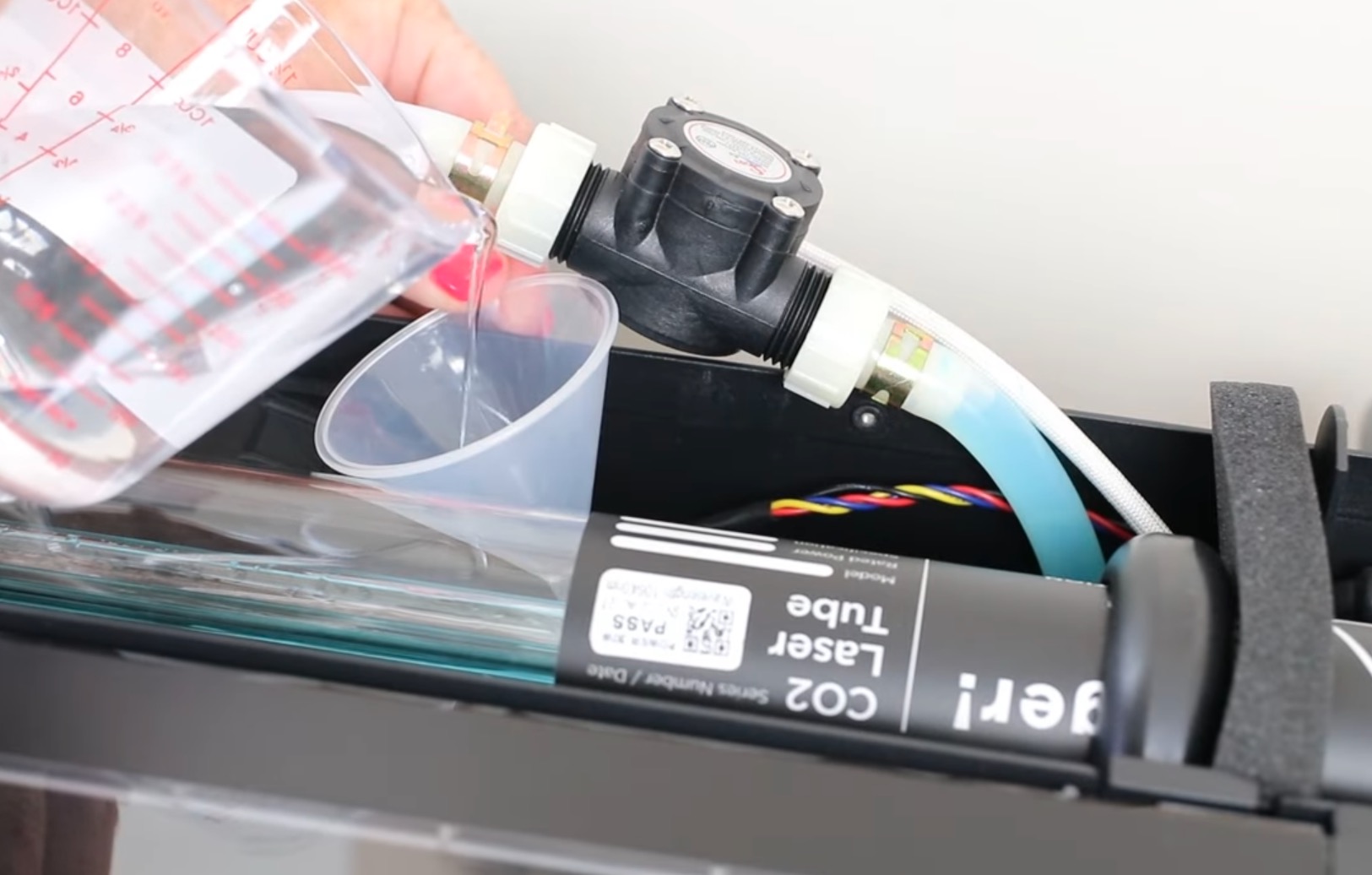 Add coolant to the FLUX beamo laser.