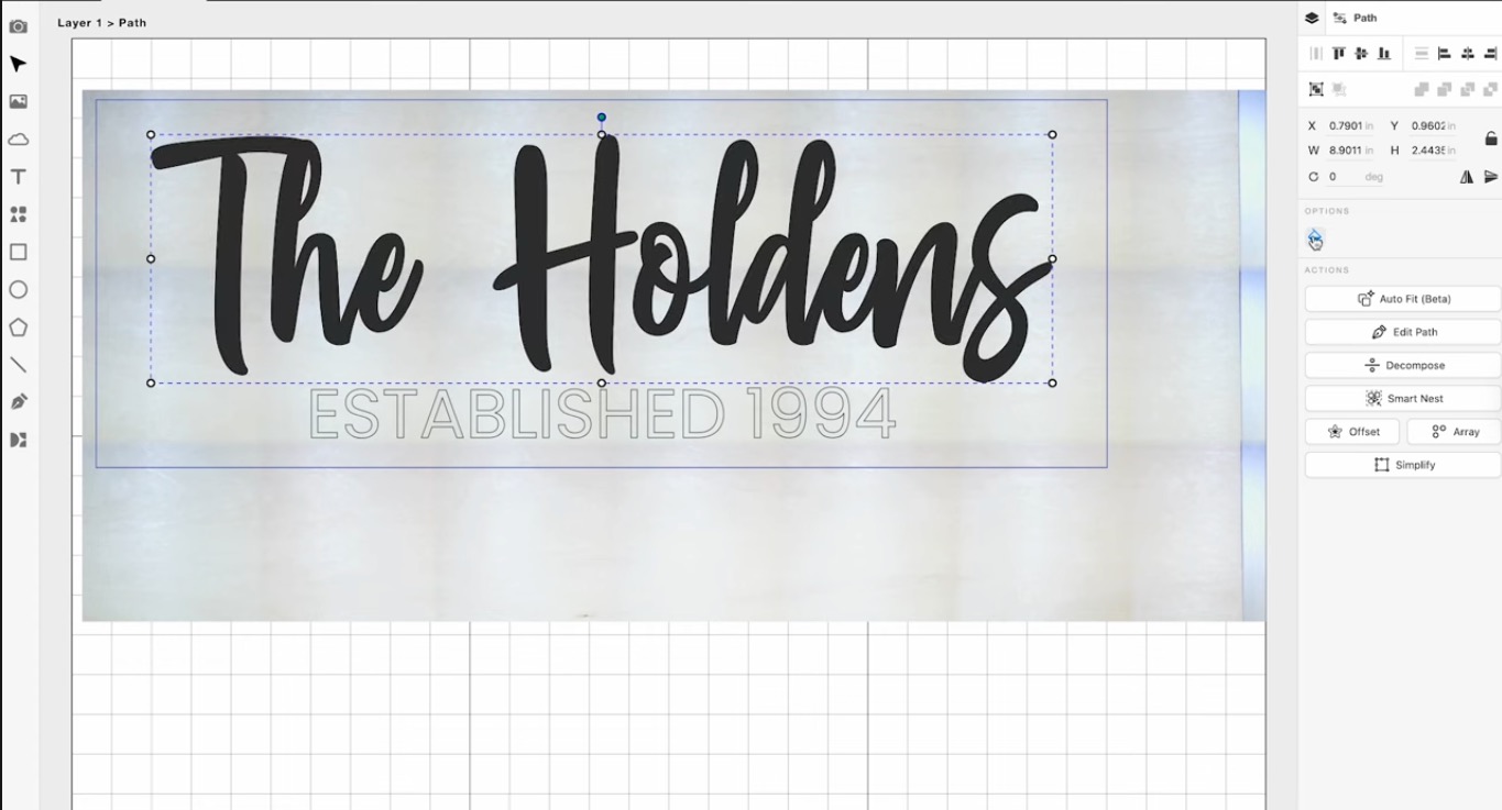 Create a design in Beam Studio.