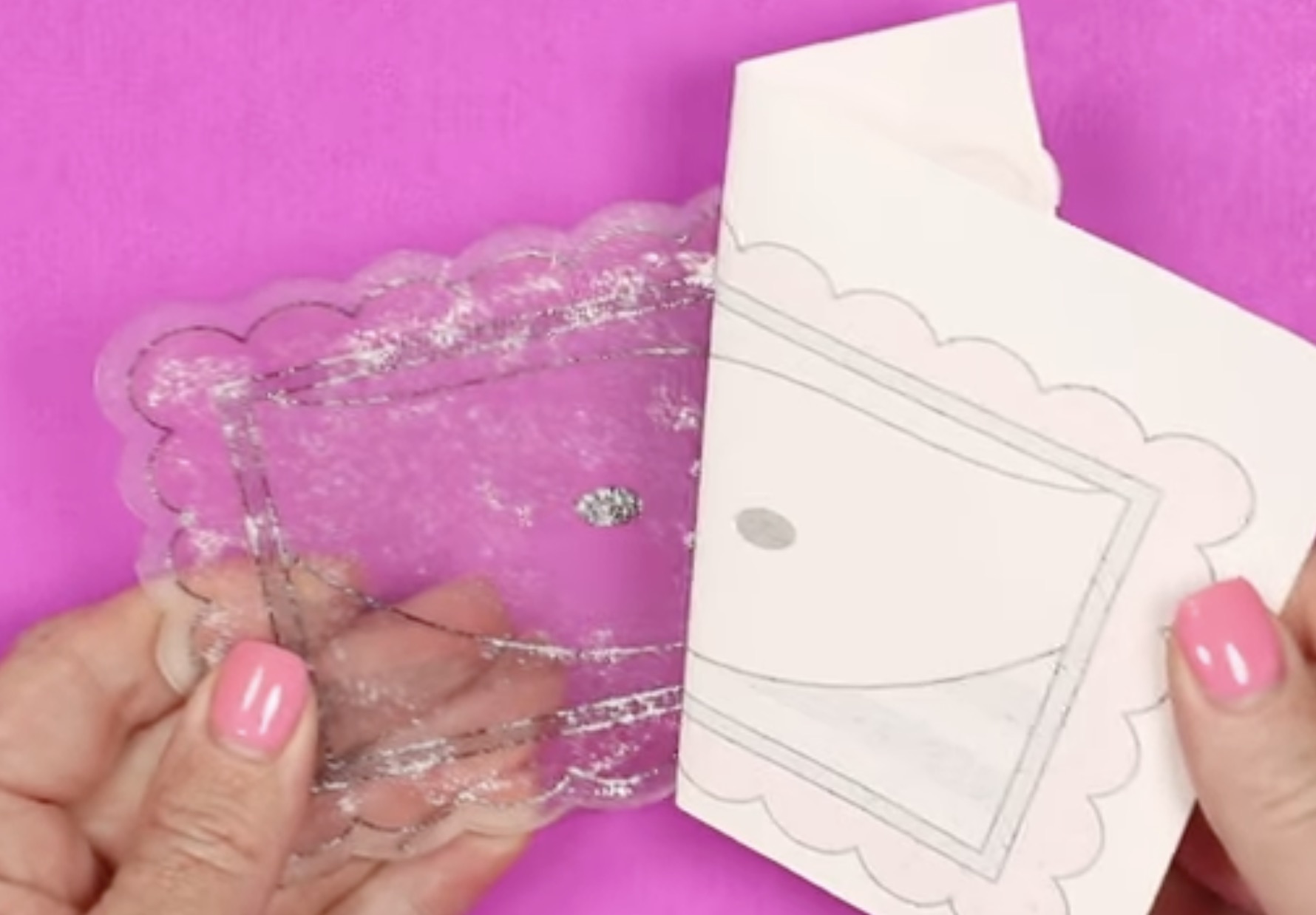 Remove sublimation print from laser cut acrylic.