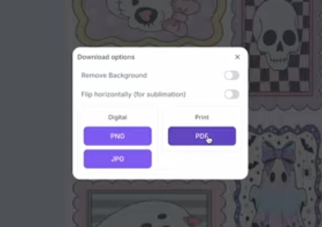 Download the design as a PDF for print.